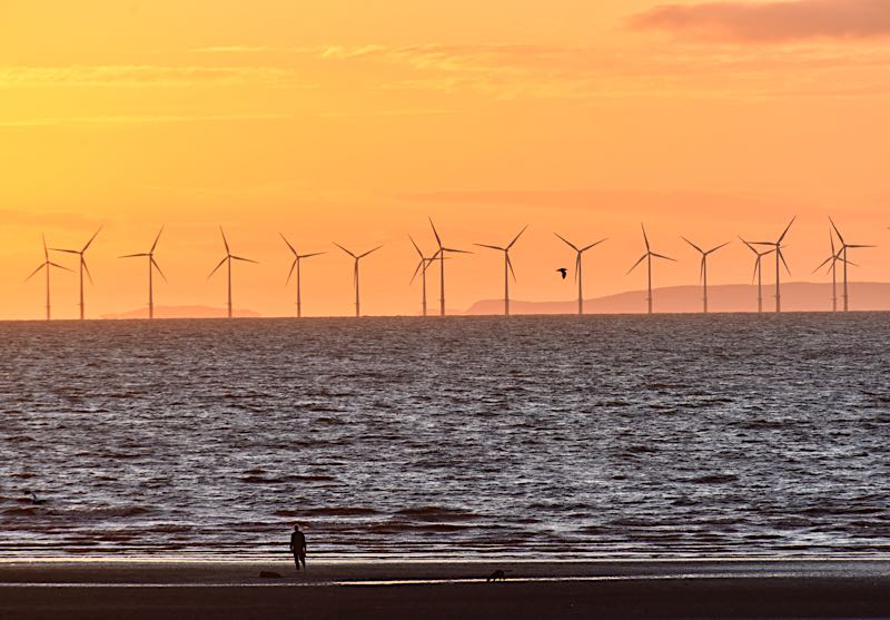 Robin Rigg Wind Farm, Solway Firth, Scotland, September 2021